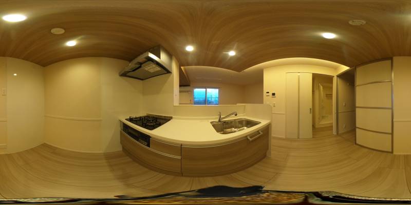 パノラマ画像キッチン