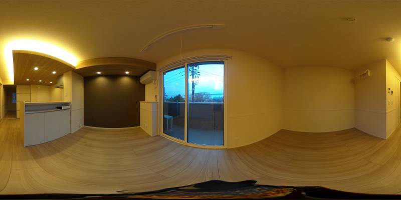 パノラマ画像洋室