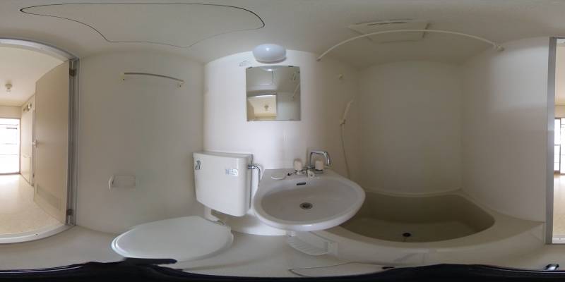 パノラマ画像洗面所