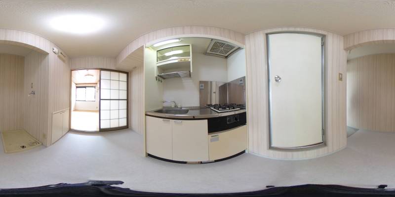 パノラマ画像キッチン