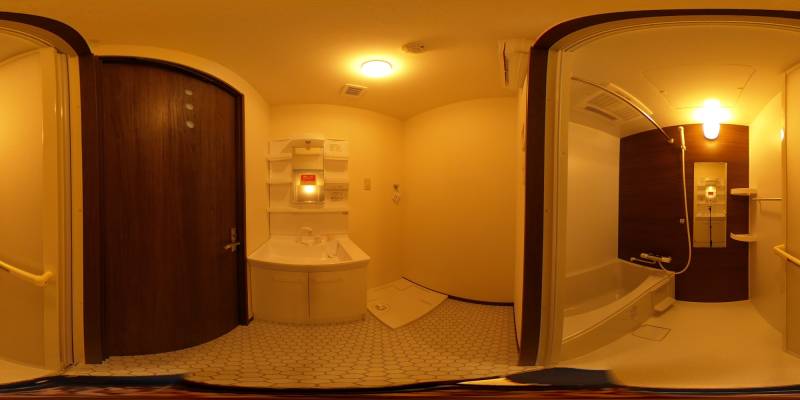 パノラマ画像洗面所