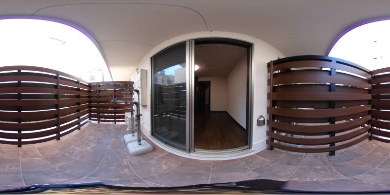 パノラマ画像バルコニー