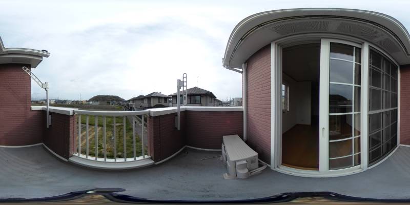 パノラマ画像バルコニー