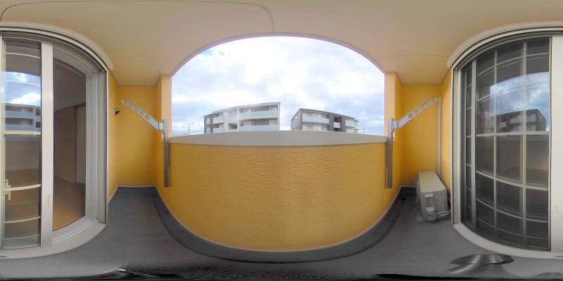 パノラマ画像バルコニー