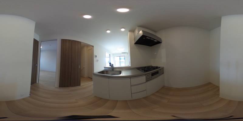 パノラマ画像キッチン