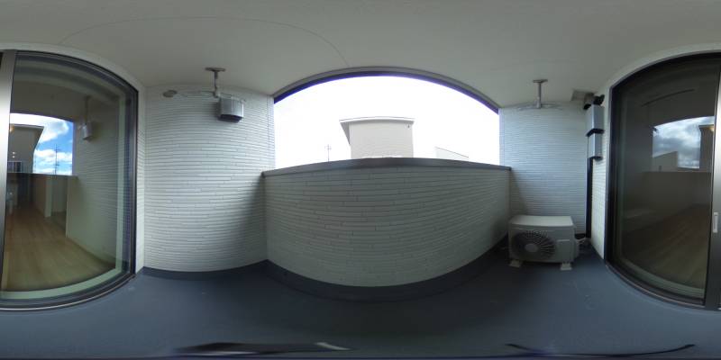 パノラマ画像バルコニー