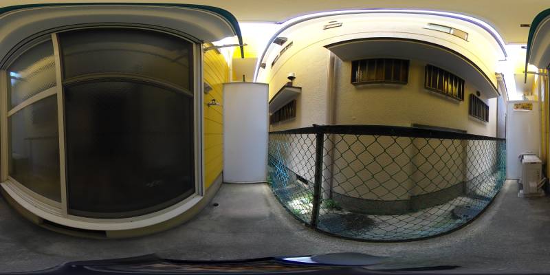 パノラマ画像バルコニー