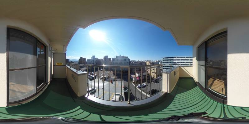 パノラマ画像バルコニー