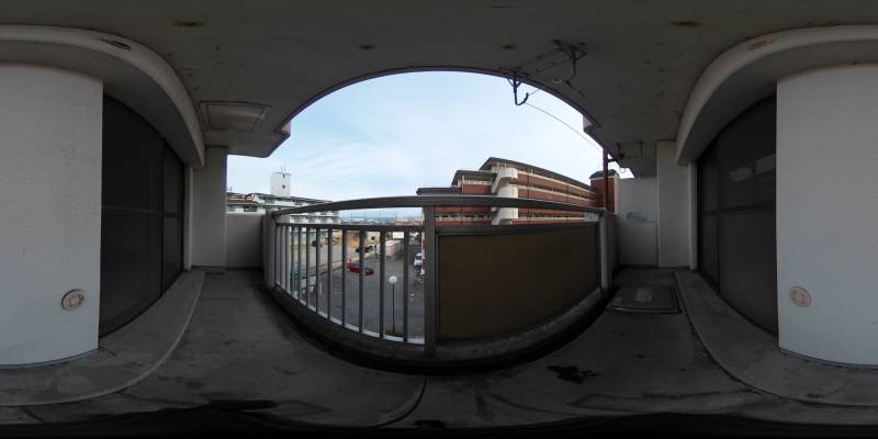 パノラマ画像バルコニー