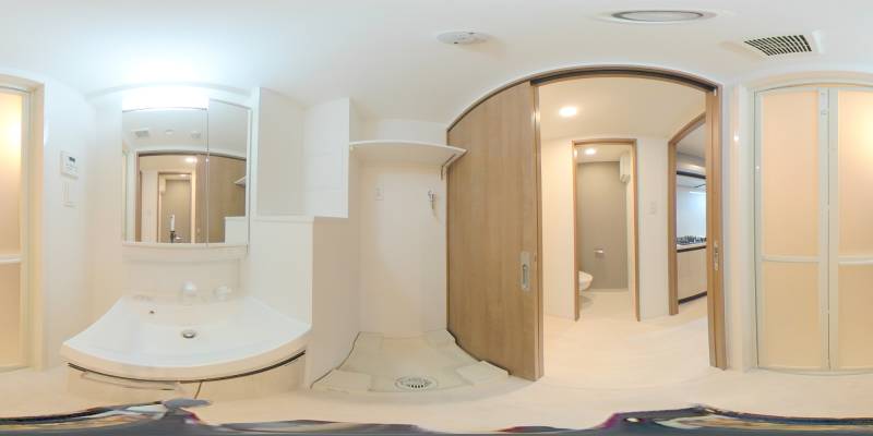 パノラマ画像洗面所