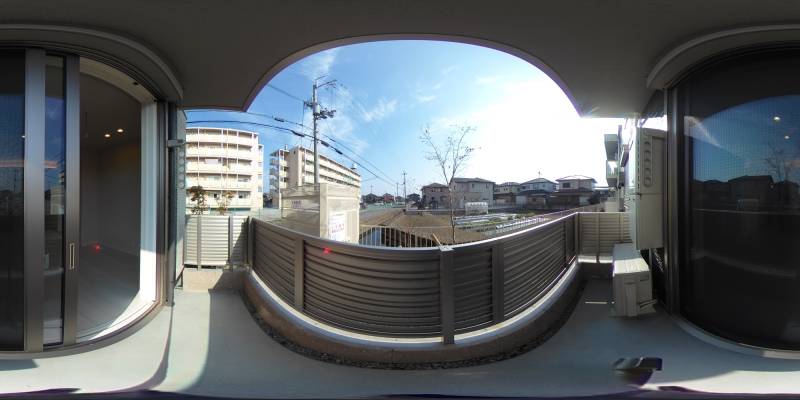 パノラマ画像バルコニー