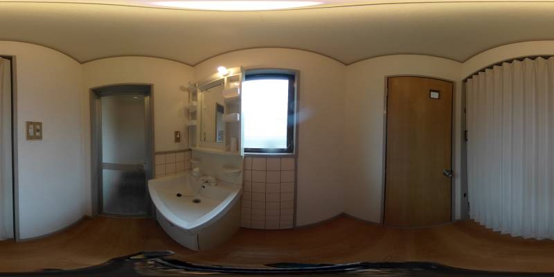 パノラマ画像洗面所