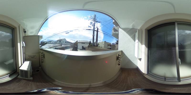 パノラマ画像バルコニー