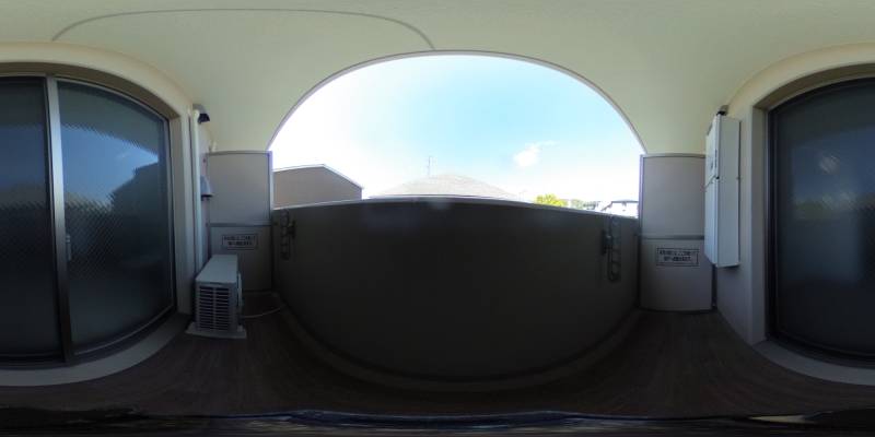 パノラマ画像バルコニー