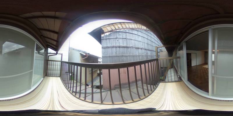 パノラマ画像バルコニー