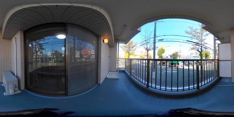 パノラマ画像バルコニー