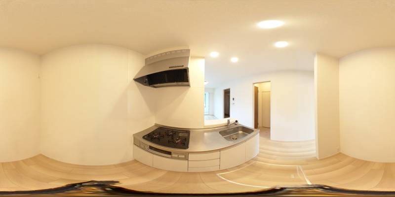 パノラマ画像キッチン