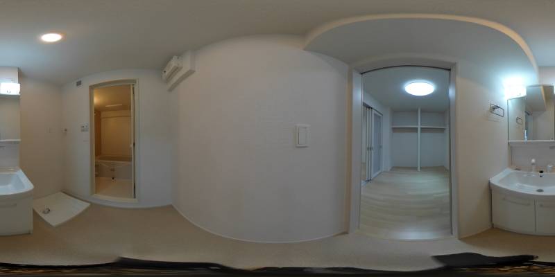 パノラマ画像洗面所