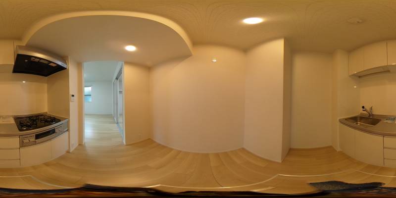 パノラマ画像キッチン