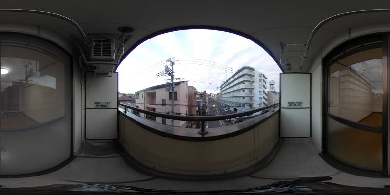 パノラマ画像バルコニー