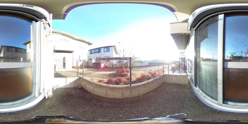 パノラマ画像バルコニー