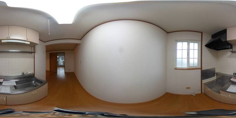 パノラマ画像キッチン