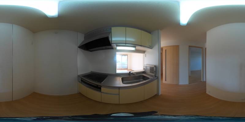 パノラマ画像キッチン