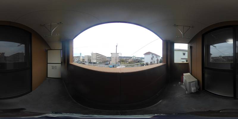 パノラマ画像バルコニー