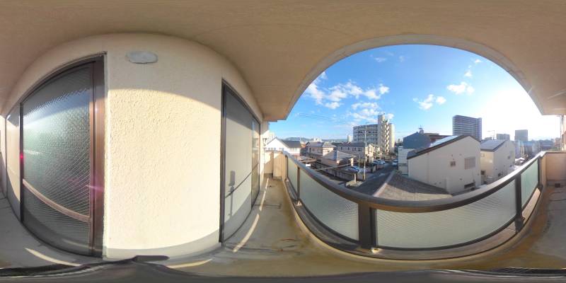 パノラマ画像バルコニー