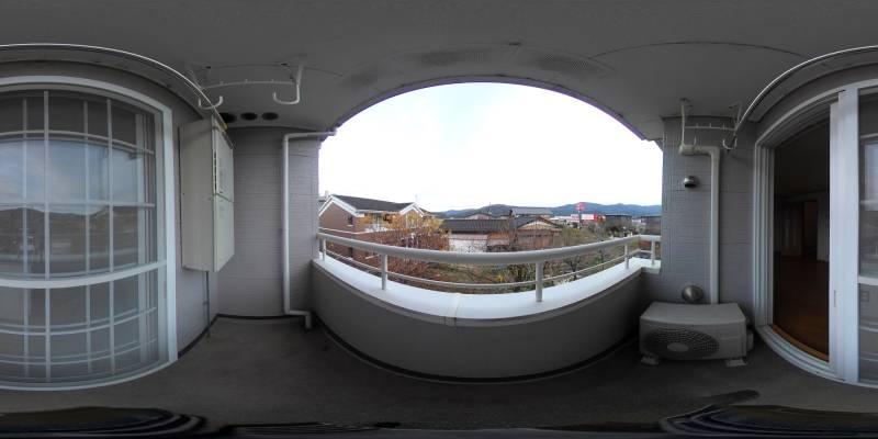 パノラマ画像バルコニー