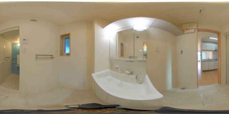 パノラマ画像洗面所