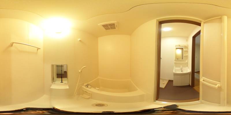 パノラマ画像バスルーム