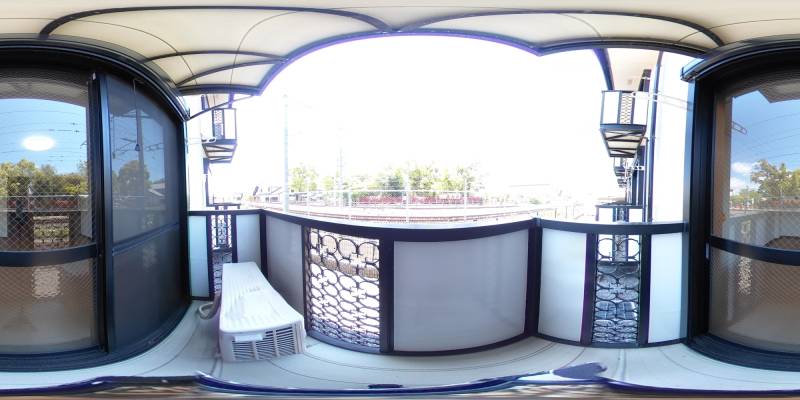 パノラマ画像バルコニー