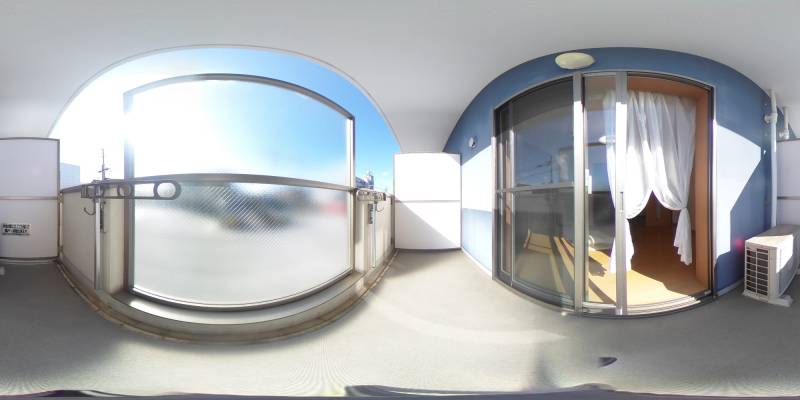 パノラマ画像バルコニー