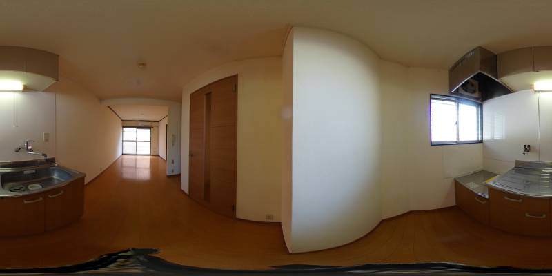 パノラマ画像キッチン