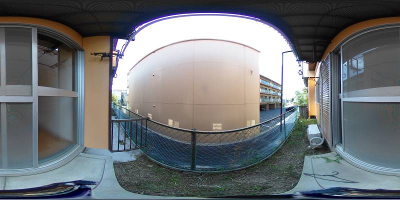 パノラマ画像バルコニー