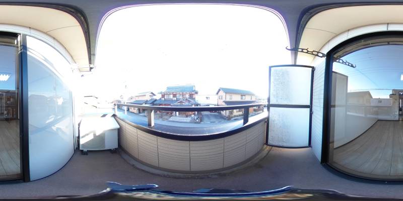 パノラマ画像バルコニー