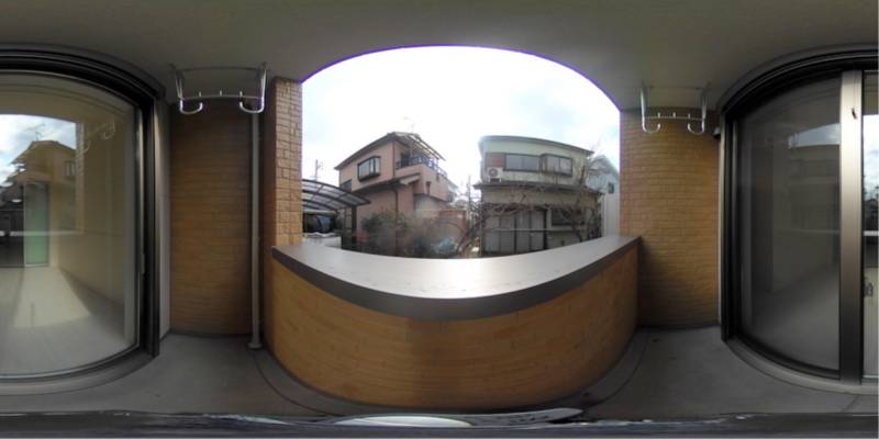 パノラマ画像バルコニー