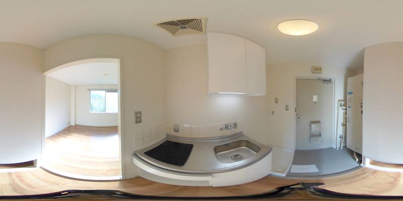 パノラマ画像キッチン