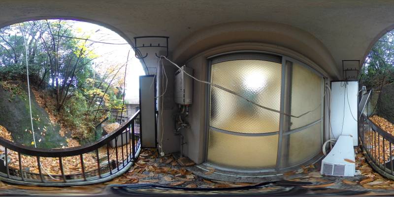 パノラマ画像バルコニー