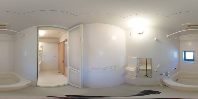 パノラマ画像バスルーム