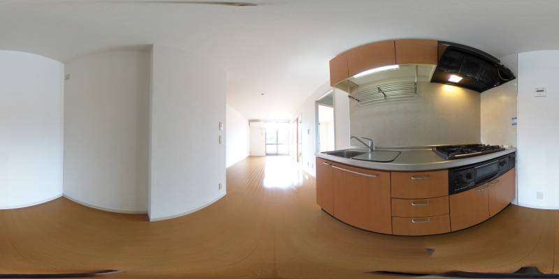 パノラマ画像キッチン