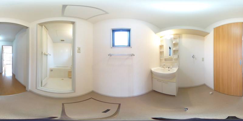 パノラマ画像洗面所