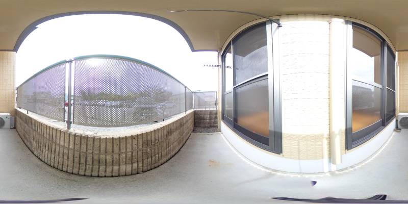 パノラマ画像バルコニー