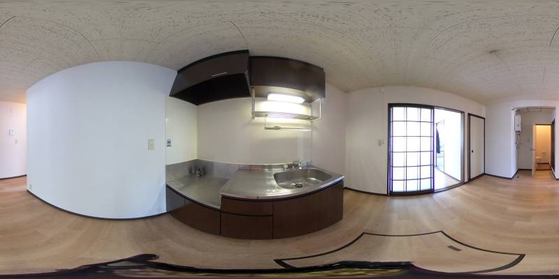 パノラマ画像キッチン