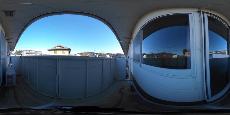 パノラマ画像バルコニー