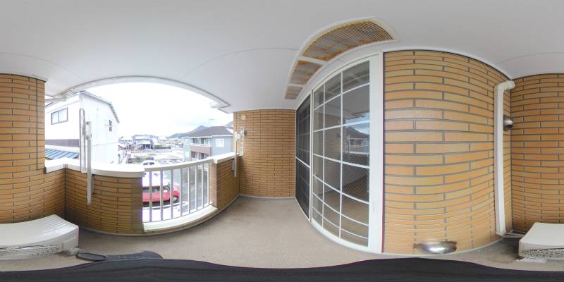 パノラマ画像バルコニー