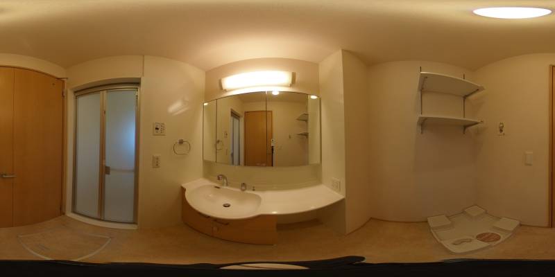 パノラマ画像洗面所