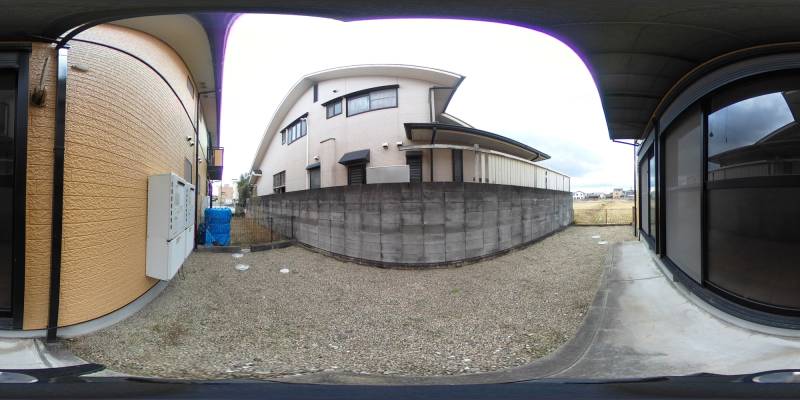 パノラマ画像庭