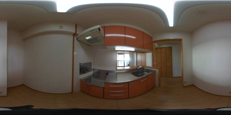 パノラマ画像キッチン
